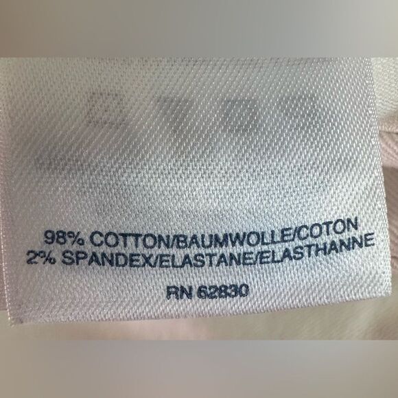 Women's Mid Rise Classic Straight Leg Chino Ankle Pants, White, Size 16 - Picture 8 of 8